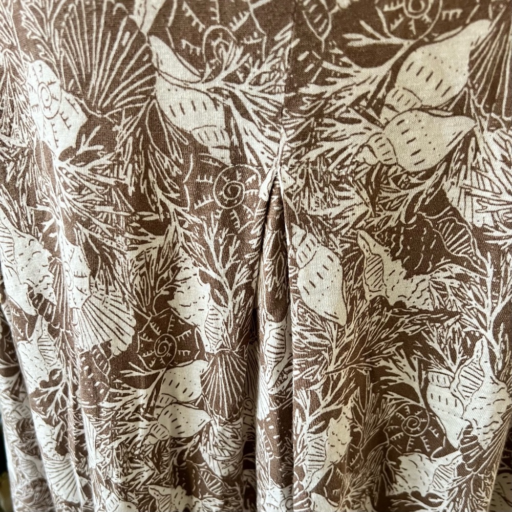 J. Jill Tan and Cream Floral Lace Women Tunic Top Size 2X - Picture 6 of 9